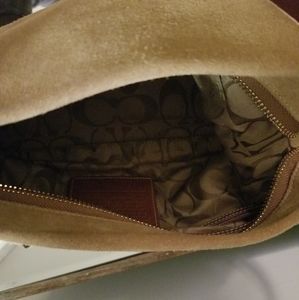 Coach suede handbag